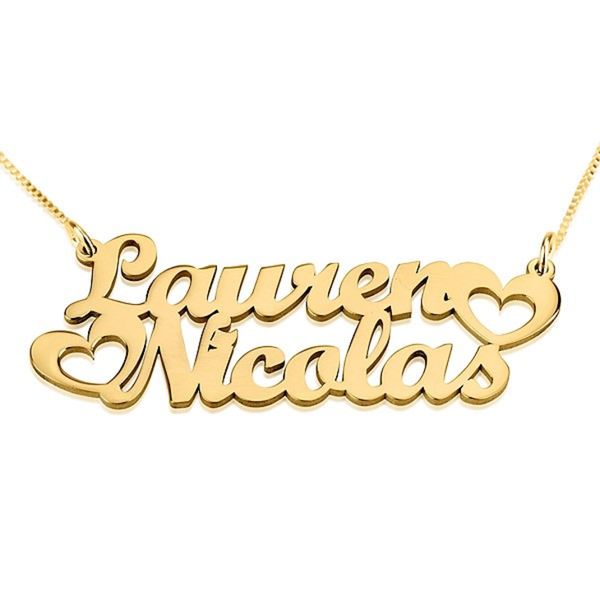 Teacher's Two Name Necklace