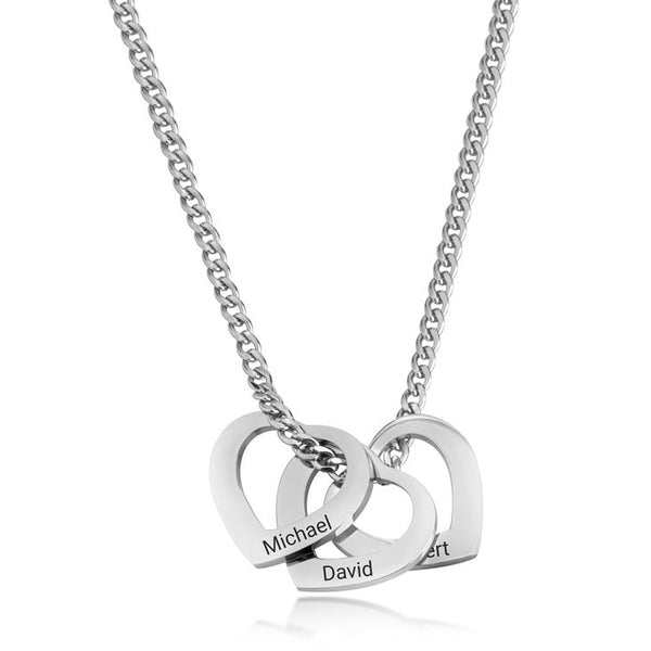 Aretha Heart Charm Necklace for Mom