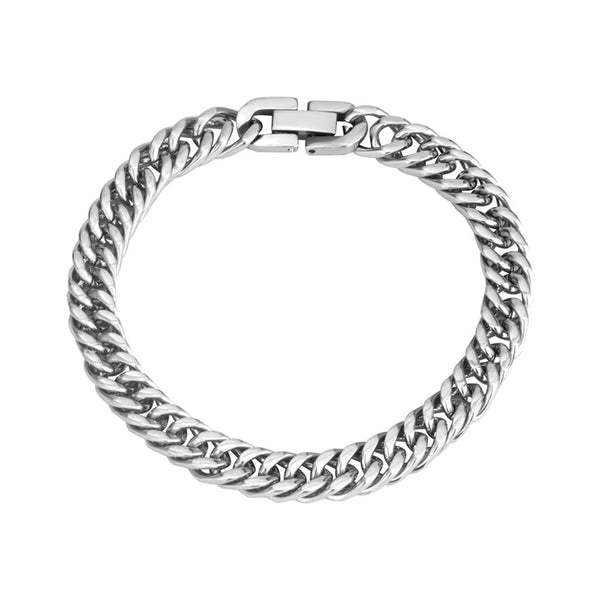 Wilfredy Silver Cuban Link Bracelet