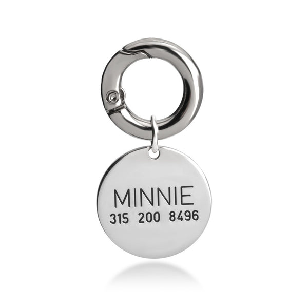 Minnie Cat or Dog Name Tag With Phone Number Contact
