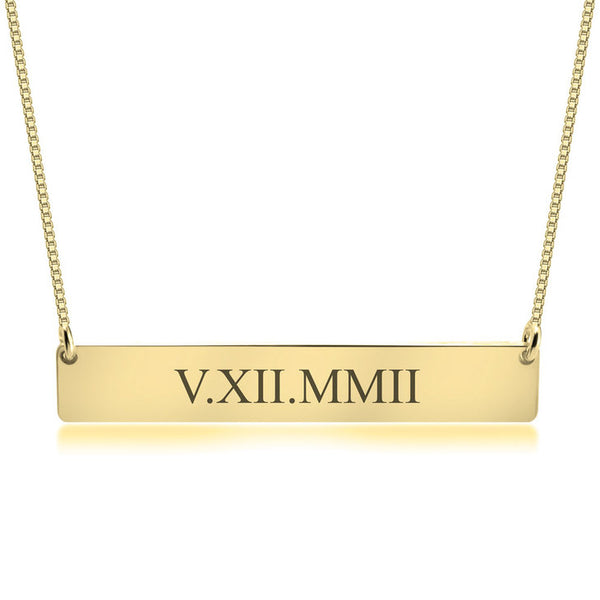 Meaningful Date Numeral Necklace