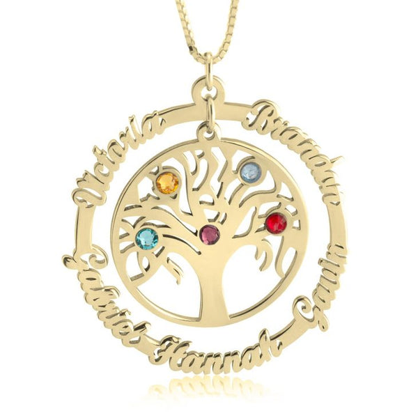 Camelia Family Tree Necklace