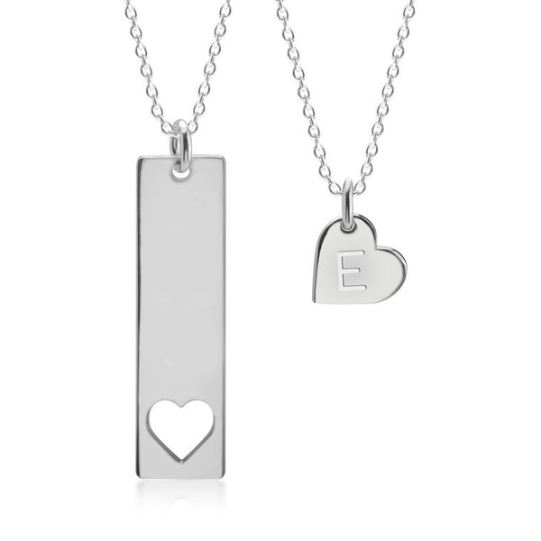 A Piece of Mine Bar and Heart Necklace